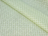 PISTA GREEN TEXTURE PRINT PRIMIUM MIX LINEN SHIRT FABRIC.